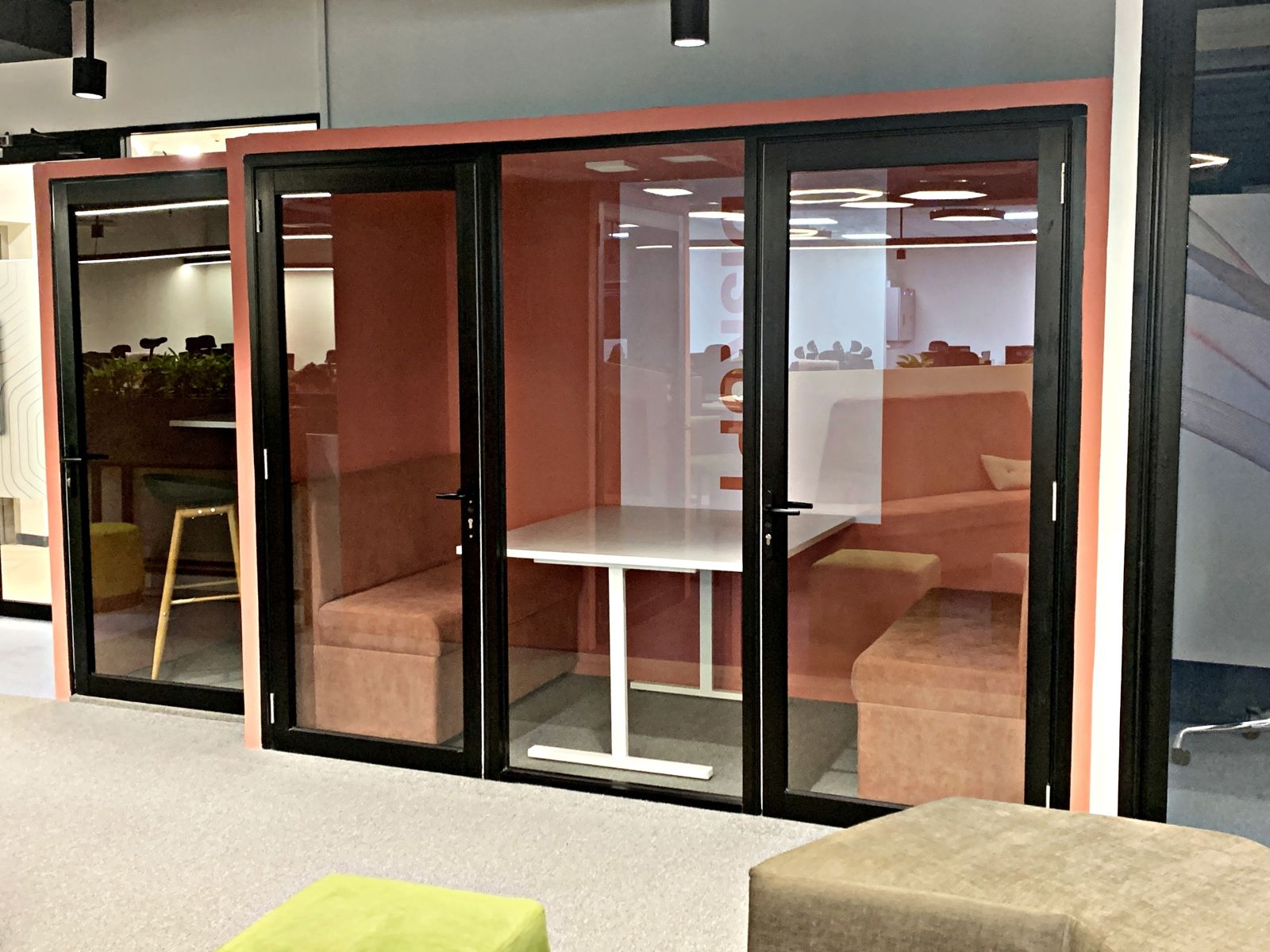 Meeting booth and open plan office fit-out by RS Trading, Colombo