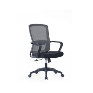 Mid-back mesh office chair angle view