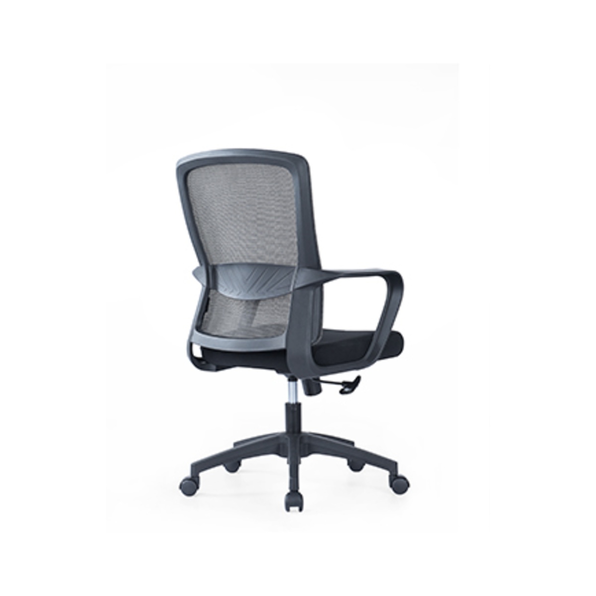 Mid-back mesh office chair rear angle view