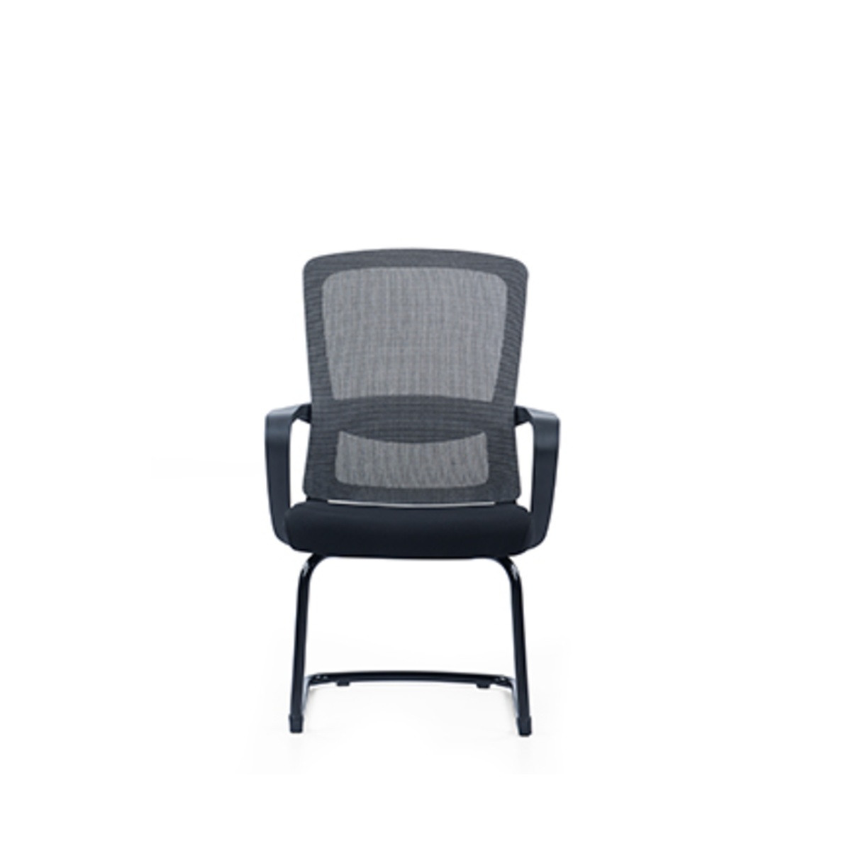 Visitor mesh chair with cantilever frame front view