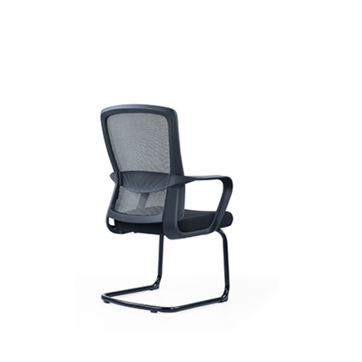 Visitor mesh chair with cantilever frame rear view
